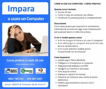 Cescot Abruzzo in collaborazione con Di Felice Informatica organizza